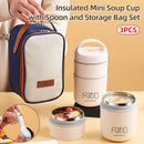 3pcs Insulated Lunch Box Soup Container Portable Breakfast Food Storage Box Set-1