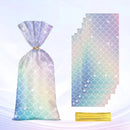 Mermaid Party Favour Bags 150 Pack with Gold Twist Ties 27.5 x 13 cm-5
