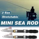 Portable Mini Fishing Rod Fishing Gear Compact Travel Rods for Outdoor Sports - 235cm-2