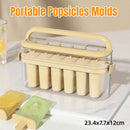 Beige 6-Cavity Ice Pop Mould with Carry Case - 1 Piece-1