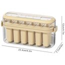 Beige 6-Cavity Ice Pop Mould with Carry Case - 1 Piece-3