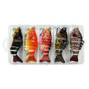 5PCS Faux Lure Set Fish Hard Fake Bait Fishing Lures Artificial Bait Tackle Gear-2