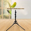 1-Piece Height-Adjustable Bird Perch Stand with Tripod Base-8