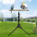 1-Piece Height-Adjustable Bird Perch Stand with Tripod Base-9