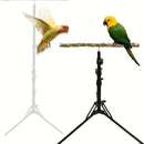 1-Piece Height-Adjustable Bird Perch Stand with Tripod Base-12