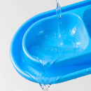 1-Piece Blue Double-Compartment Pet Feeding Bowl-10
