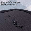 1-Piece Blue and White Check Picnic Blanket with Carry Straps, 200 x 200 cm-8