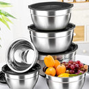 5-Bowl Nested Mixing Set with 5 Black Lids-9