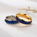 Mood Colour Changing Ring Temperature Sensitive Stainless Steel US Size 8 - Rose Gold-4