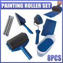 8Pcs/Set Pro Paint Roller Brush Handle Flocked Edger Wall Painting Hand Tool-1