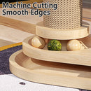 1-Piece Cat Scratching Post with Turntable Toy-8