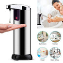 Automatic Soap Liquid Dispenser Handsfree Touchless IR Sensor Hand Wash Steel-11