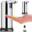Automatic Soap Liquid Dispenser Handsfree Touchless IR Sensor Hand Wash Steel-4