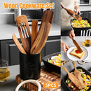 5pcs Wooden Spatula Set Kitchen Cooking Utensils Wooden Spatula for Cooking-1