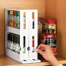 Rotating Spice Rack Kitchen Organizer Food Storage Rack Spice Organizer Stand-9