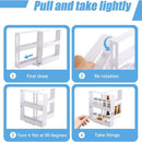 Rotating Spice Rack Kitchen Organizer Food Storage Rack Spice Organizer Stand-5