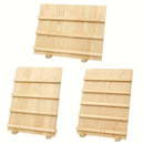 Wooden Earrings Display Rack Multi Tier Jewelry Stand Organizer Earrings Holder - 3-Tier-3