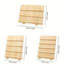 Wooden Earrings Display Rack Multi Tier Jewelry Stand Organizer Earrings Holder - 5-Tier-3