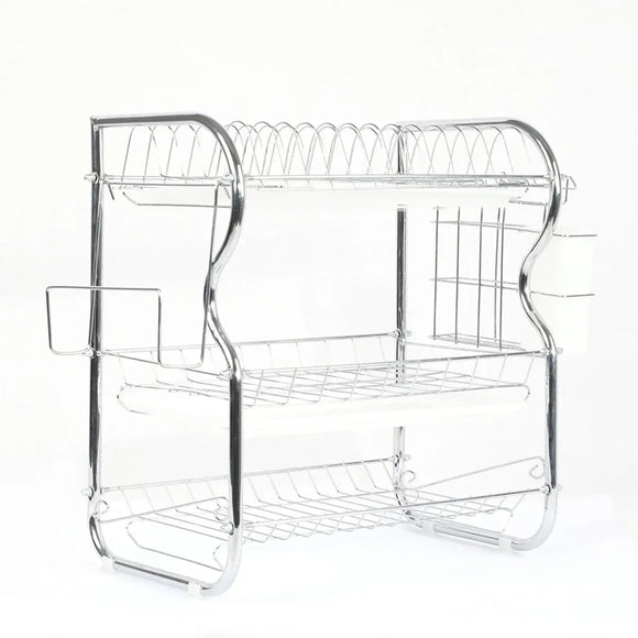 Kitchen Bowl Dish Rack Drainer Storage Cutlery Holder Cupboard Organizer