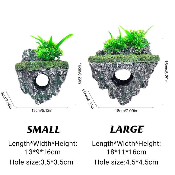 Fish Tank Aquascape Hoverstone Decoration Natural Rock Landscaping for Aquarium - L