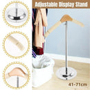 1-Piece Beige Adjustable T-Shaped Garment Display Stand-13