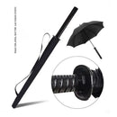 1-Piece Black 24-Rib Sword-Handle Straight Umbrella-5