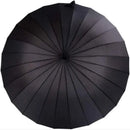1-Piece Black 24-Rib Sword-Handle Straight Umbrella-13