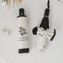 Vintage Rose UV Protection Automatic Manual Tri-fold Sun Rain Umbrella Sunshade - Automatic-4