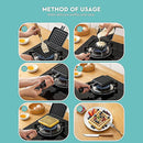 Waffle Pan Mould DIY Cake Baking Tool Lattice Muffin Mold Tray for Kitchen Oven-4