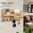 Wooden Wall Mounted Key Holder Storage Rack Door Hook Hanger Coat Rack Organizer-7