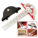 Woodworking Edge Ruler Protractor Angle Measuring Tool Carpenter - 15 inch-12