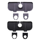 Kitchen Faucet Storage Rack Holder Soap Sponges Caddy Organizer Sink Basket Rack - Black-3