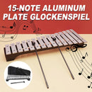 4-Piece 15-Note Glockenspiel Set with Mallets and Carry Bag-1