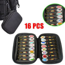 10/16PCS Fishing Lure Spinners Baits Spoon Set with Tackle Bag Trout Bass Tackle - A(16PCS)-4