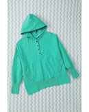 Azura Exchange Batwing Sleeve Pocketed Henley Hoodie - 2XL-1