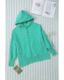 Azura Exchange Batwing Sleeve Pocketed Henley Hoodie - 2XL-6