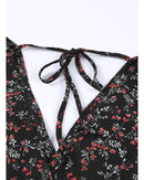 Azura Exchange Floral Ruffled Crop Top and Maxi Skirt Set - M-5