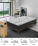 LUNALAND Easeful Eco Spay Foam Pocket Spring 20CM Single Hybrid Mattress-6
