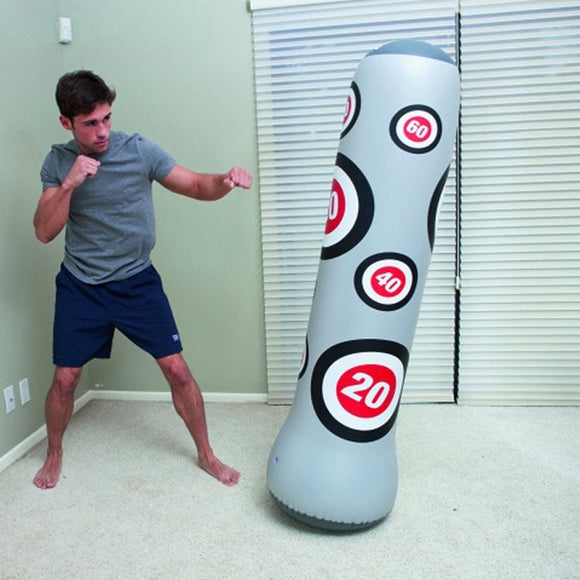 1.6M Inflatable Boxing Pillar Sandbag For Adult Children - Vent Toy Punching Bag Tumbler
