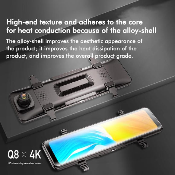 Large Screen Car Recorder with Dual Recording and Night Vision