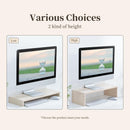 Wood Grain Monitor Stand with Drawer - 2 Layers-4