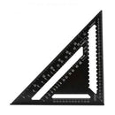Woodworking Square Layout Gauge - Angle Ruler Measuring Tool - 7 Inch Black Metric-3