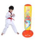 Children'S Inflatable Vertical Boxing Column - Cartoon Underwater Animal Pattern - 1.25M Height - Blue-10