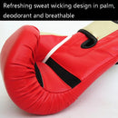 Adult Boxing Training Gloves For Sanda Fighting - Letter Pattern - Red-5