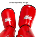 Protective Leg Guards For Freestyle Grappling And Thai Boxing Training - L - Red-13