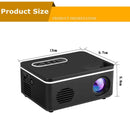 Portable Mini Projector - 80 Lumens 1080P Support 320X240 Pixels - White-10