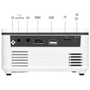 Portable Mini Projector - 80 Lumens 1080P Support 320X240 Pixels - White-12