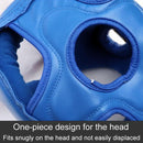 Competition Sparring Boxing Helmet For Head Protection - Blue With Mask - S-5