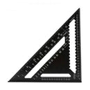 Woodworking Square Layout Gauge - Angle Ruler Measuring Tool - 12 Inch Black-1