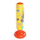 Children'S Inflatable Vertical Boxing Column - Cartoon Underwater Animal Pattern - 1.25M Height - Yellow-3
